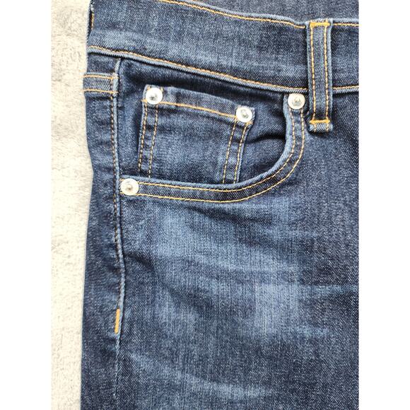 Rag & Bone 10 Inch Ankle Skinny Jeans Size 26 Blue High Rise Raw Hem Stretch - Picture 2 of 15
